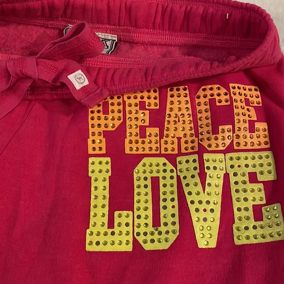 Victoria’s Secret hot pink “PINK” bling drawstring jogger sweatpants, size XS - Picture 8 of 10